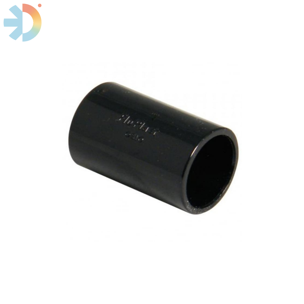 BLACK OVERFLOW COUPLER 3/4 (21.5MM)