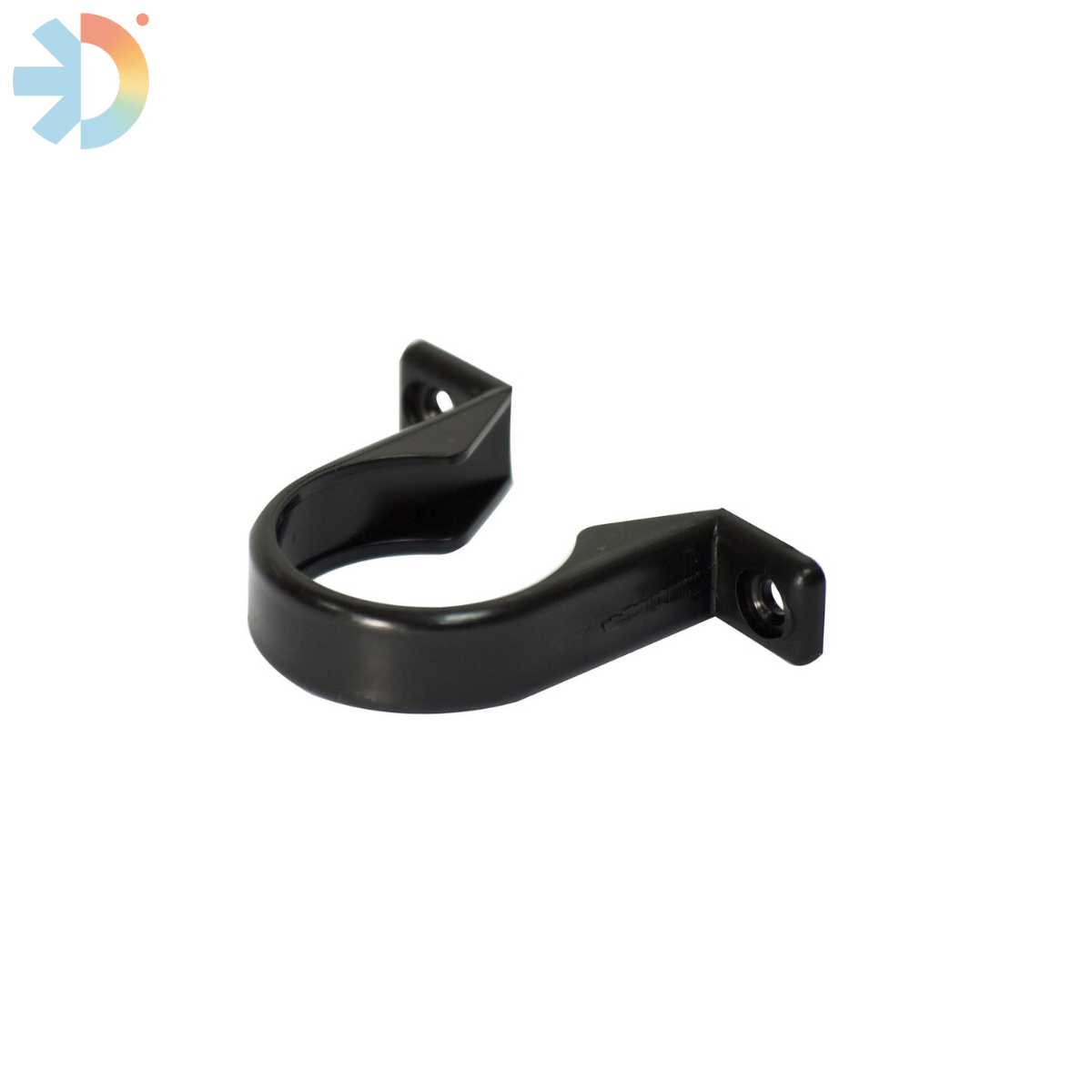 BLACK WASTE SADDLE CLIP 1.1/4 (32MM)