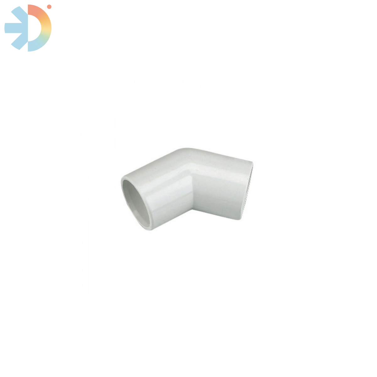 WHITE OVERFLOW 45 BEND 3/4 (21.5MM)