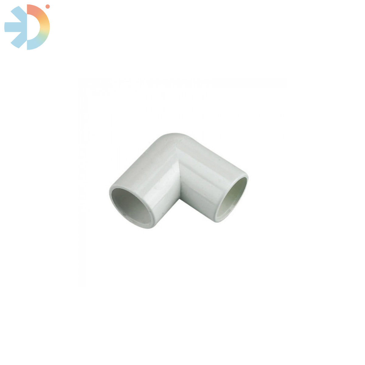 WHITE OVERFLOW 90 BEND 3/4 (21.5MM)