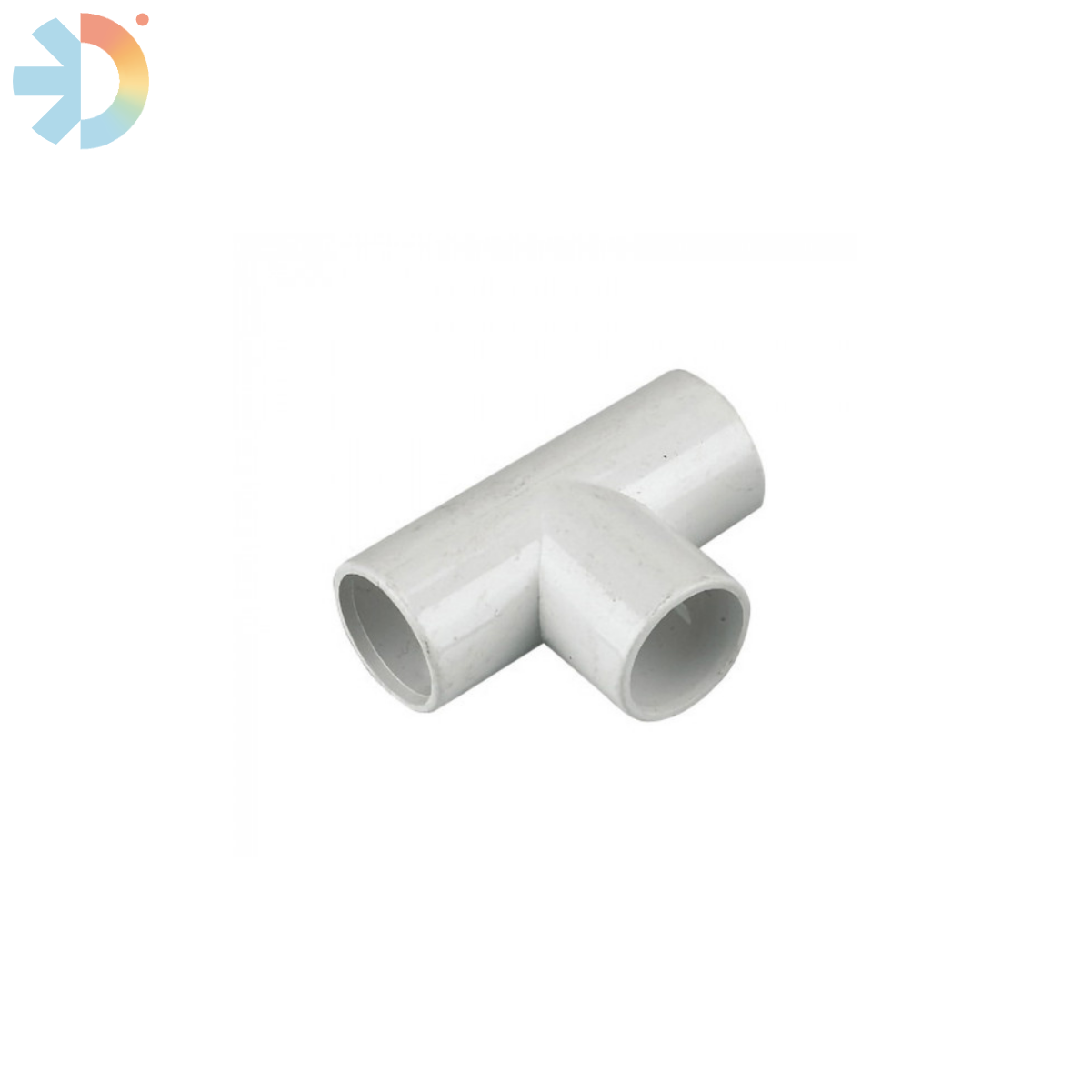 WHITE OVERFLOW TEE 3/4 (21.5MM)