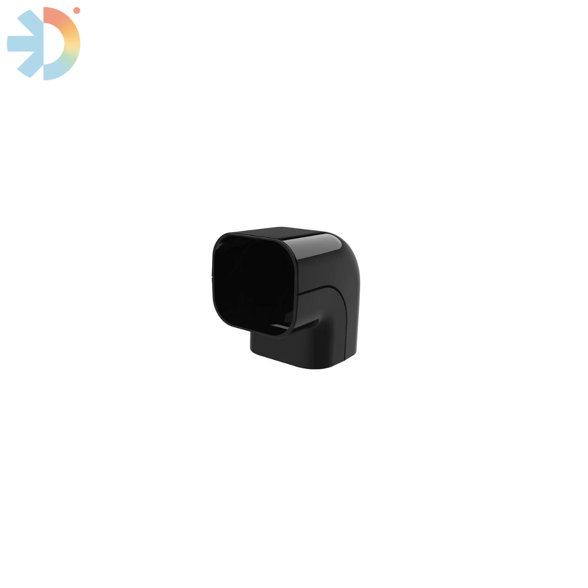 BLACK  90 DEGREE EXTERNAL ELBOW 100MM