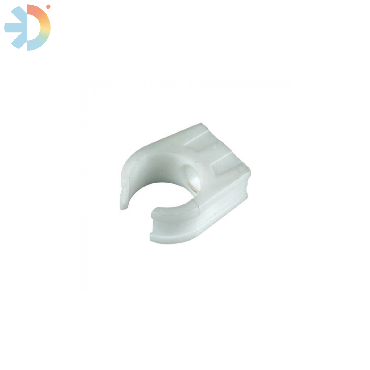 WHITE OVERFLOW SNAP CLIP 3/4 (21.5MM)